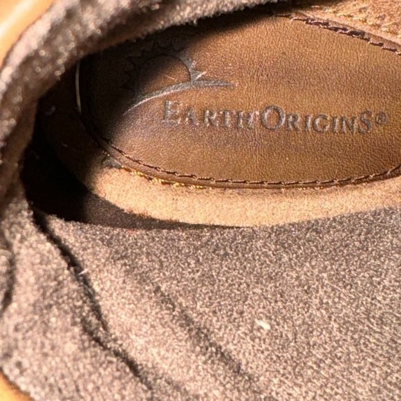 Women's Ankle Boots Earth Origins Mallory Brown Leather Booties Inside Zipper Ru - Picture 11 of 12